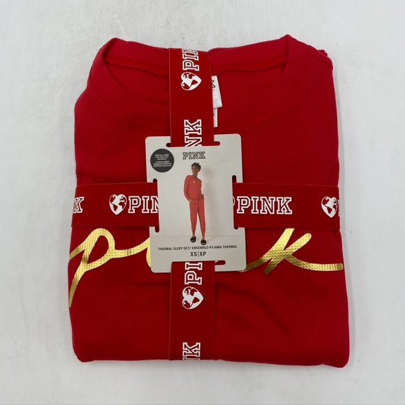 Pink Victoria's Secret Thermal Sleep Set - Picture 1 of 3